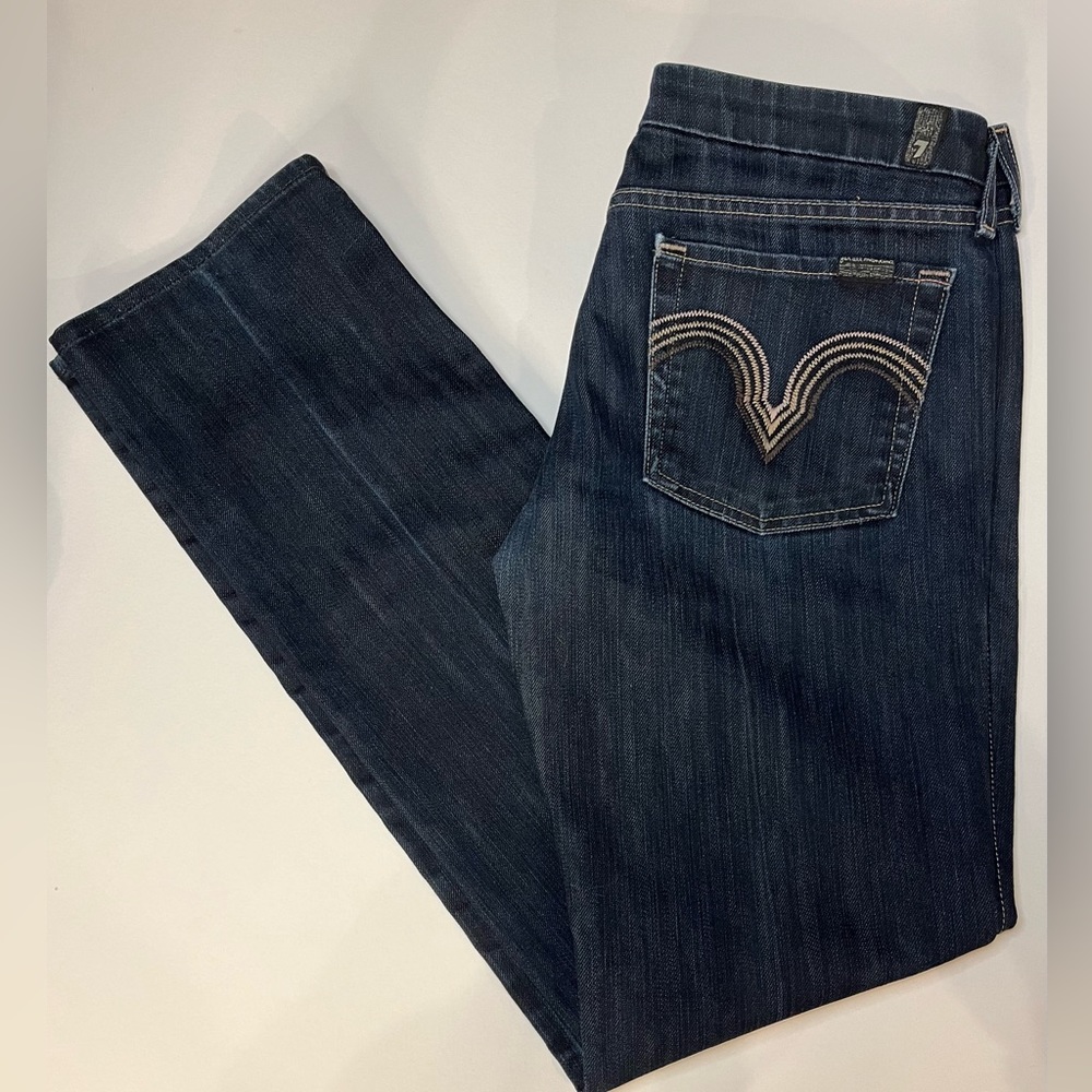 7 for All Mankind Kate Jeans ~ Size 31 ~ Blue Dark Wash